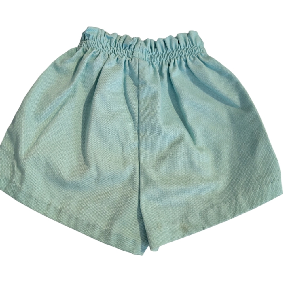 70s Vintage Light Blue High Waisted Elastic Healthtex Girls Shorts Size‎ 5